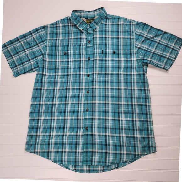 G.H. Bass & Co. Other - G.H. Bass Explorer Men's XL Plaid Button Down Outdoor Fishing Hiking Shirt Blue